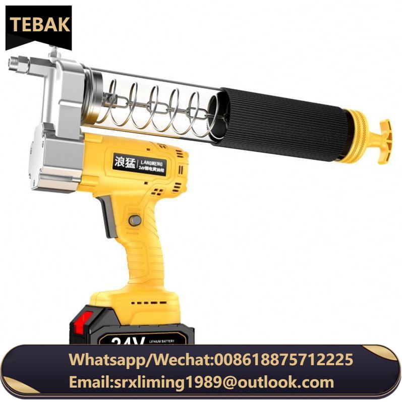 Electric Cordless Grease Power Lithium Battery Hand Grease air Gun Fitting High Pressure Pneumatic Cordless Grease Gun Parts