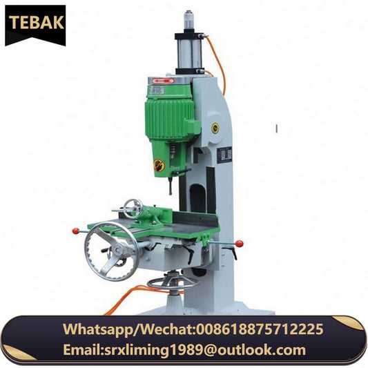 A TEBAK Chisel Single Spindle Vertical Slot Mortiser Industrial Mortising Machine for square or Rectangular Mortises