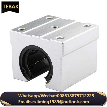 TEBAK D-17 SBR12UU SBR16UU SBR20UU Plastic Linear Bearing Housings Open Block Linear Bearing Slide  Ball Bearing Pillow Block