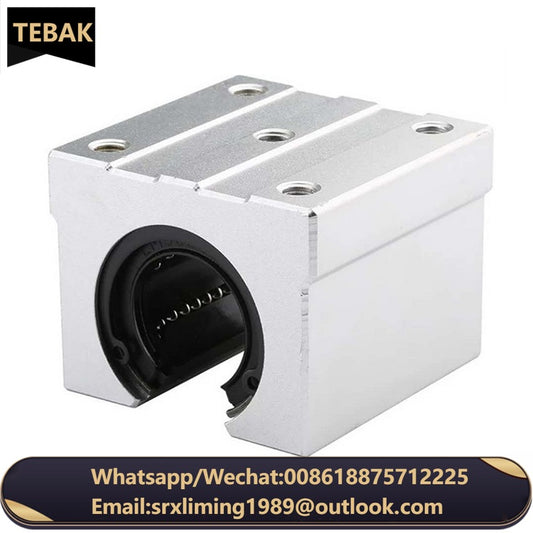 TEBAK D-17 SBR12UU SBR16UU SBR20UU Plastic Linear Bearing Housings Open Block Linear Bearing Slide  Ball Bearing Pillow Block