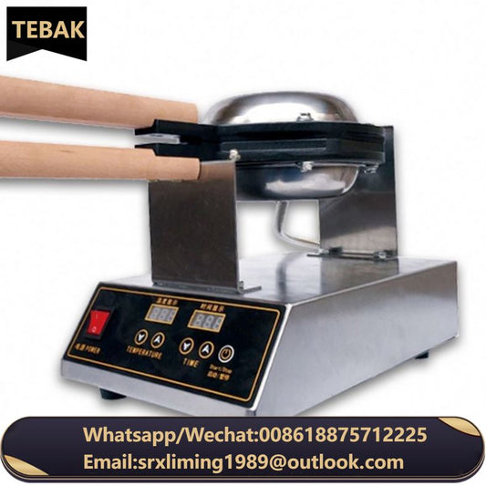 Digital Display Electric HK QQ Egg Machine Electric HK Egg Cake Oven Egg Cake Waffle Maker