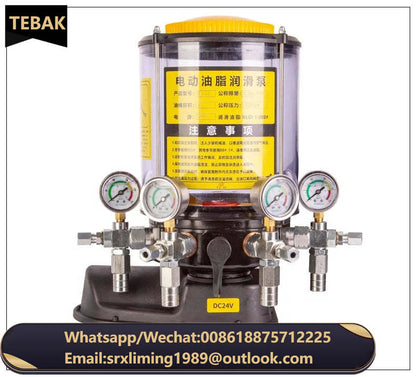 Electric grease pump, mixer construction machinery grease pump, 24V 220V 380V fully automatic Butter fueling pump 12V 110V