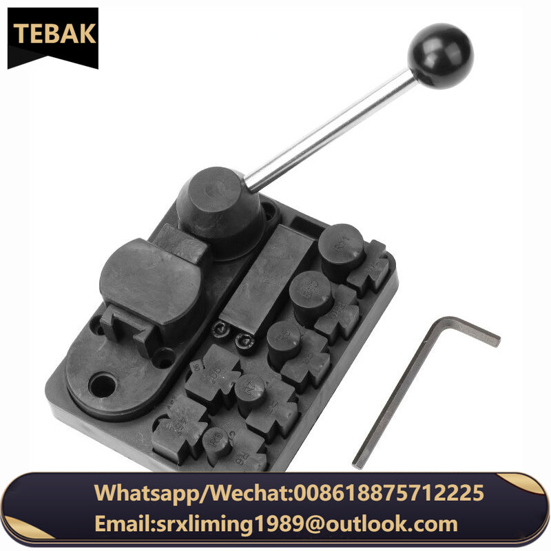 TEBAK Small Manual Metal Jewelry Bender Goldsmith Craft Processing Kit Ring Repair Tools Ring Bending Machine