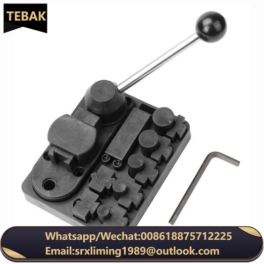 TEBAK Small Manual Metal Jewelry Bender Goldsmith Craft Processing Kit Ring Repair Tools Ring Bending Machine