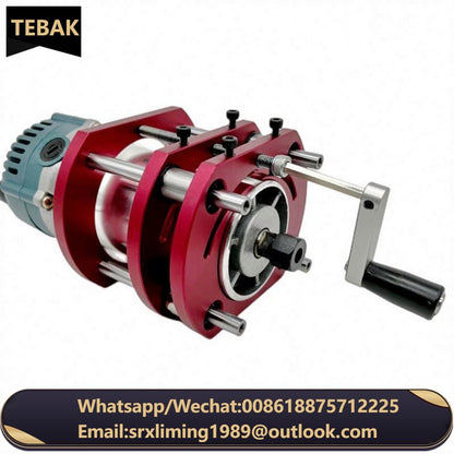 TEBAK Woodworking Router Lift 65mm Diameter Motors Router Table Wood Milling Lifting Plunge Base for Trimmer Engraving Machine