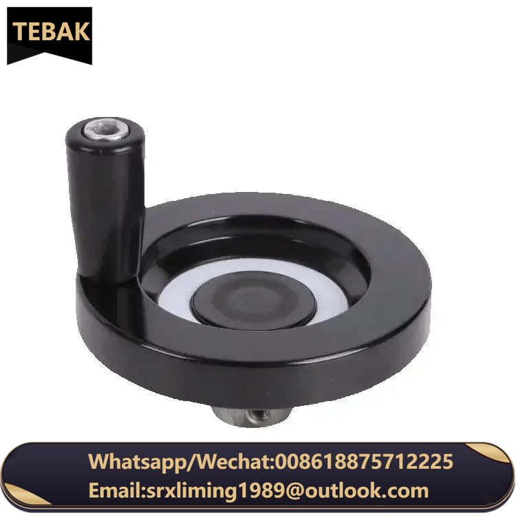 CNC 3D Printer Spoked Handwheel 63mm 80mm Black Aluminum Alloy Handwheel Back Corrugated Milling Machine Lathe