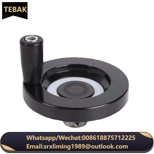 CNC 3D Printer Spoked Handwheel 63mm 80mm Black Aluminum Alloy Handwheel Back Corrugated Milling Machine Lathe