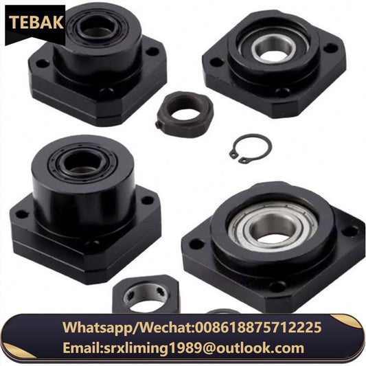 TEBAK D-03 SFU1605 SFU1604 Ballscrew Ball Screw End Support FK12 Fixed Side FF12 FK10 FK 10 FK15 FK15 FF20FK20 Floated Side