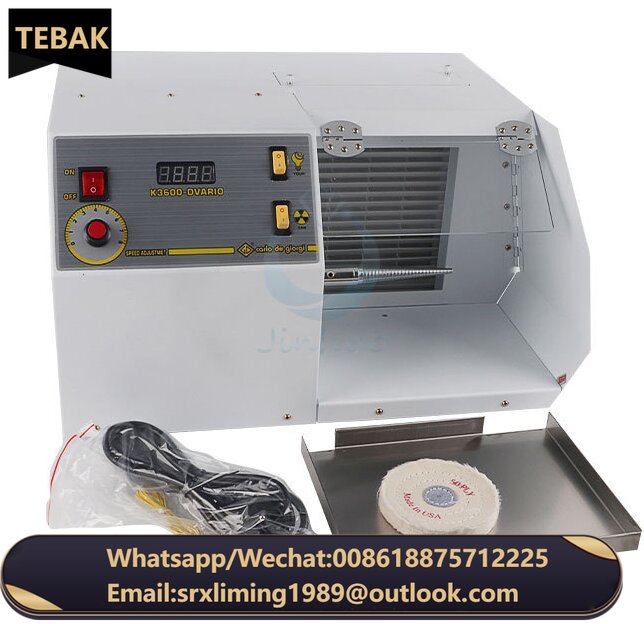 TEBAK KT3600 DM-5 Cloth Wheel Machine Polisher Machines Grinding Jewelry Metal Buffing Polishing Machines with Dust Collector