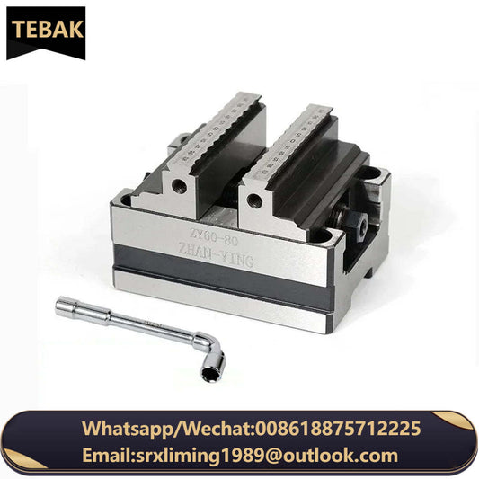 Precision CNC Vise ZY60-80 Four Axis Five Axis Turntable Fixture Self Centering Concentric Flat Nose Pliers for cnc industrial