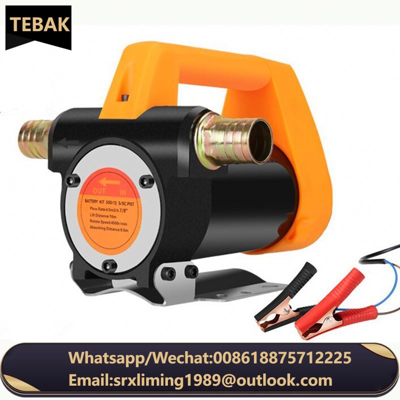 High Flow Electric Self-priming diesel Circulation Pump Car Mounted Small Fuel Dispenser diesel Light Kerosene Oil Pump Fuel