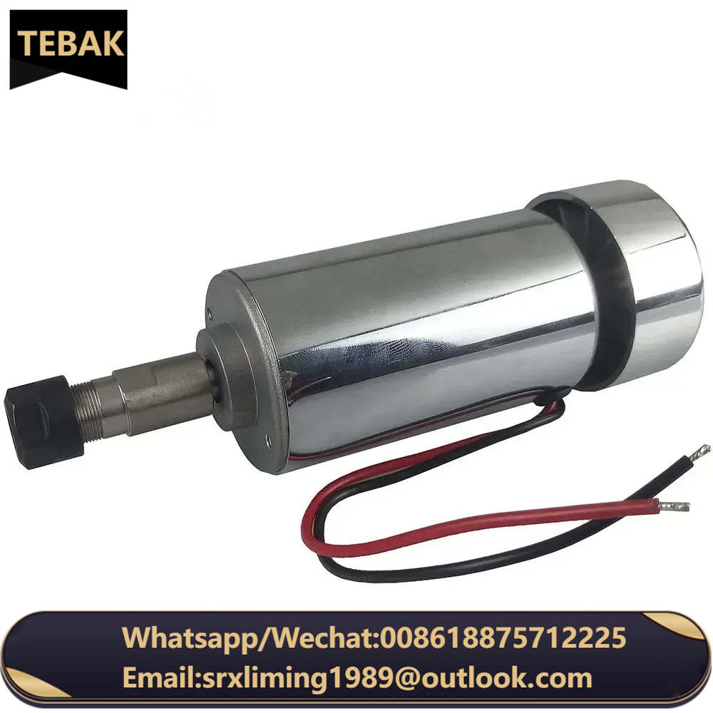 TEBAK High Speed DC12V-48V 300W Spindle Engraving Machine Spindle Motor Air-cooling Cnc Spindle DC Motor CNC Engraving ER11